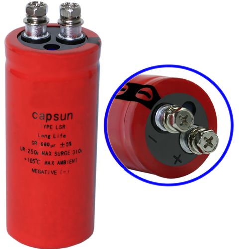 深入解析 250V 630μF 螺栓型高频低阻长寿命铝电解电容器（35x80mm / M5端子）